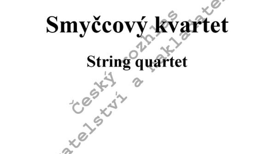Miroslav Srnka - Smyčcový kvartet