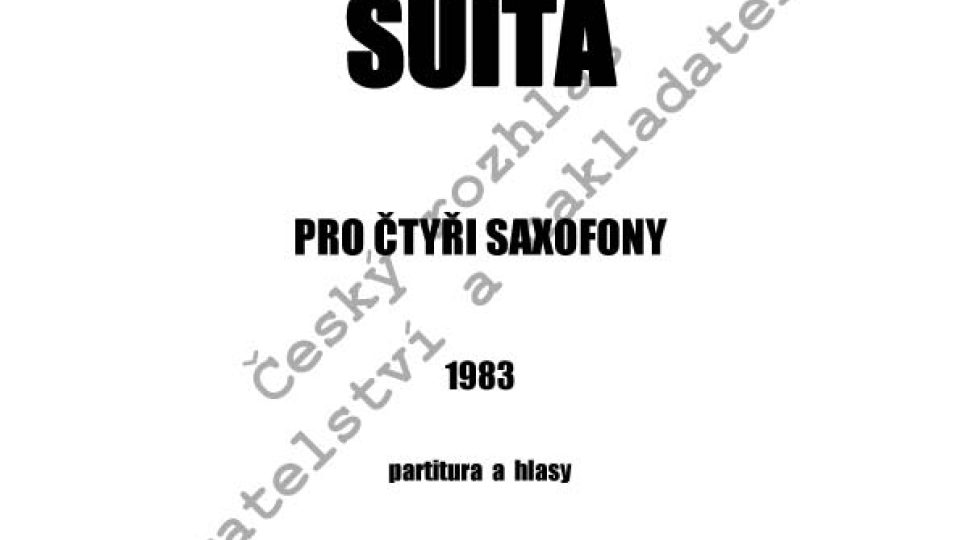 Jiří Pauer - Suita pro čtyři saxofony