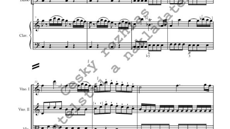 F. X. Dušek (editor Vojtěch Spurný) - Concerto per il clavicembalo, due violini, viola e basso in C