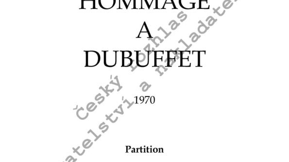 František Chaun - Hommage a Dubuffet