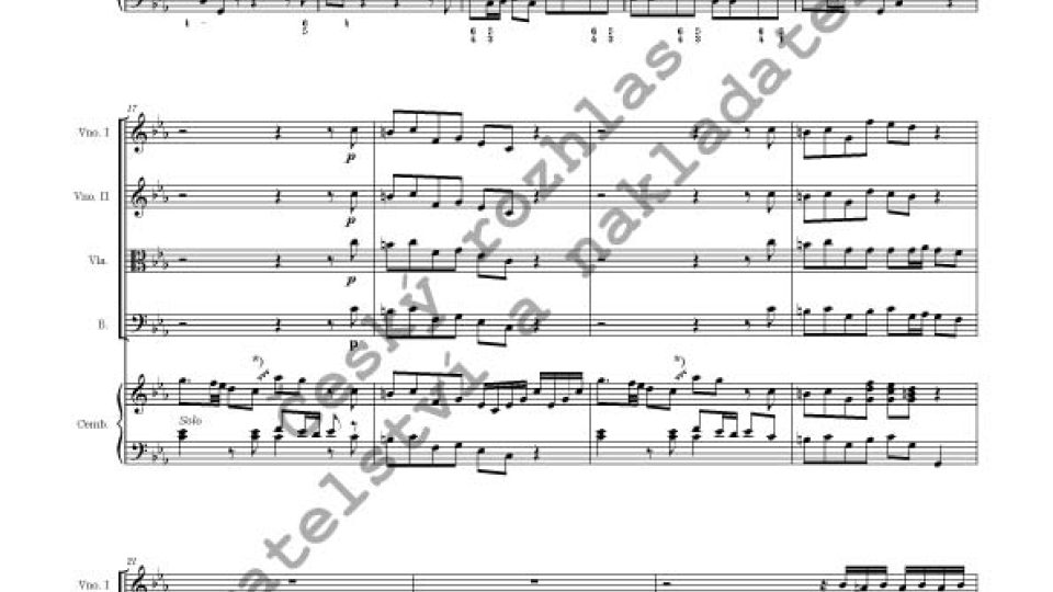 Jan Zach - Concerto per il Cembalo GS C 17