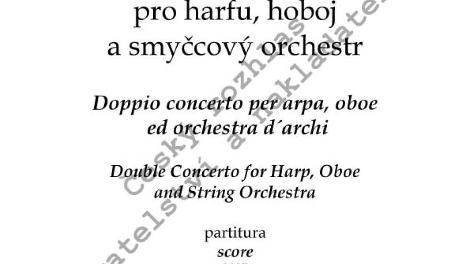 Emil Viklický - Dvojkoncert pro harfu, hoboj a smyčcový orchestr