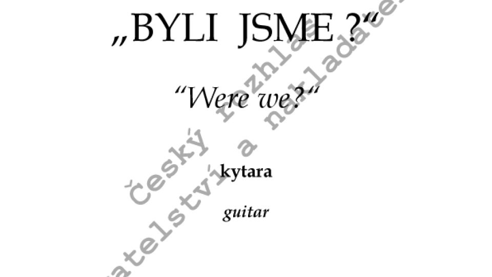 Byli jsme? - Lukáš Sommer