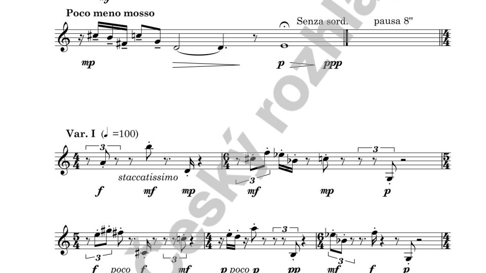 Introduzione e 11 variazioni per tromba sola - Jiří Pohnán