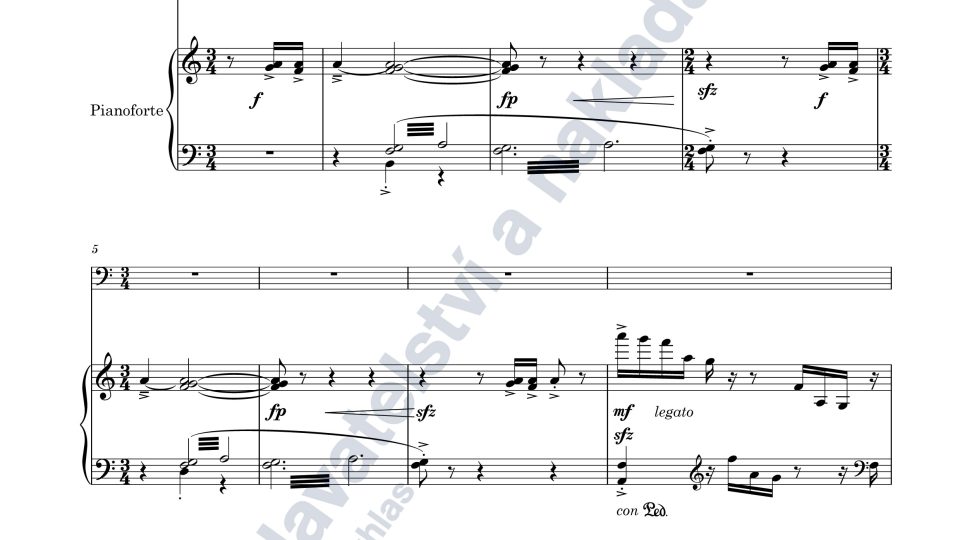 Concerto idillico pro tubu a orchestr / klavírní výtah - Otomar Kvěch