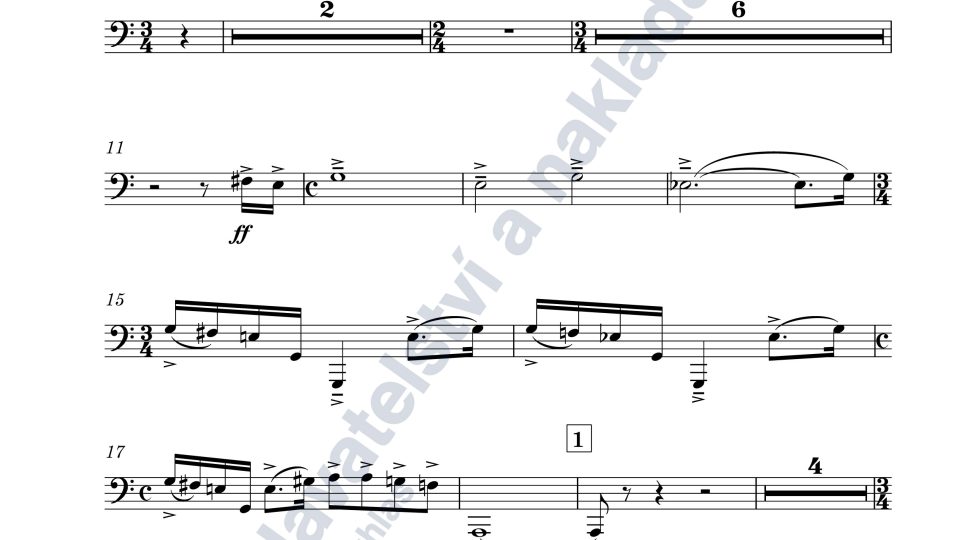 Concerto idillico pro tubu a orchestr / klavírní výtah - Otomar Kvěch