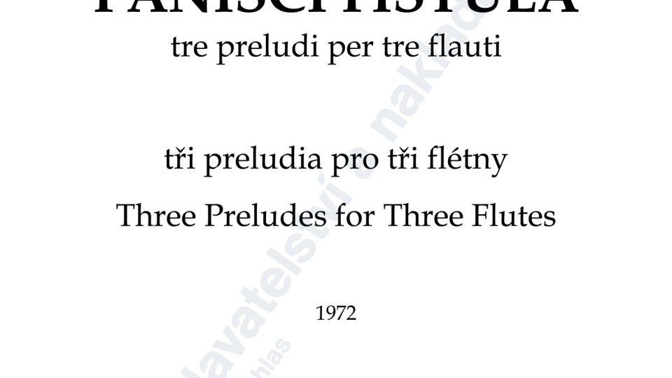 Panisci fistula - Jan Novák